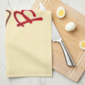 ビールと泡立ったキッチンタオル付きのビールマグ キッチンタオル (四つ折り)