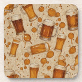 ビールと泡 コースター (正面)