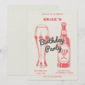 ビールと瓶の会 招待状 (正面/裏面)