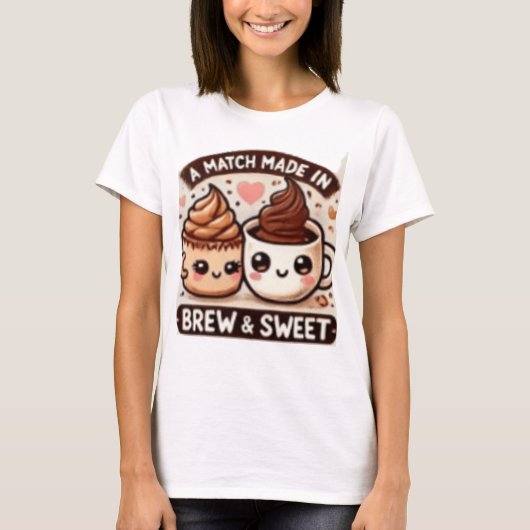 ビールと甘味で作ったマッチ Tシャツ (正面)