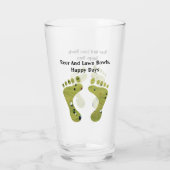 ビールと芝生のボウル、幸せな日。 タンブラーグラス (裏面)