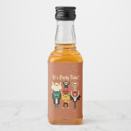 ビールと酒のラベル リキュールボトルラベル