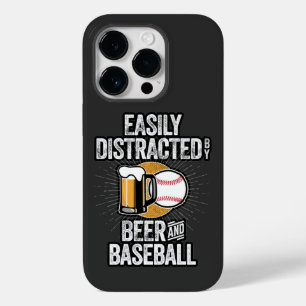 ビールと野球のケースメイトiに容易に気を散らす Case-Mate iPhone 14 proケース