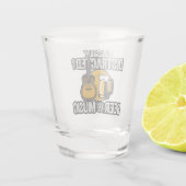 ビールと音楽に気を取られる ショットグラス (裏面)