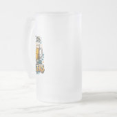 ビールにまみれた私 フロストグラスビールジョッキ (正面左)