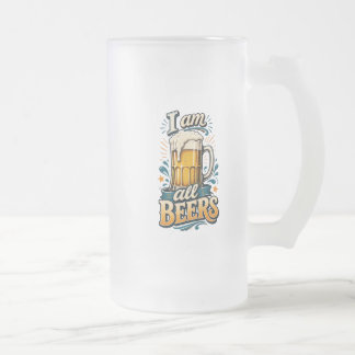 ビールにまみれた私 フロストグラスビールジョッキ