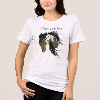 ビールによるWildflowers & Horses ドリームキャッチャーアート トライブレンドTシャツ