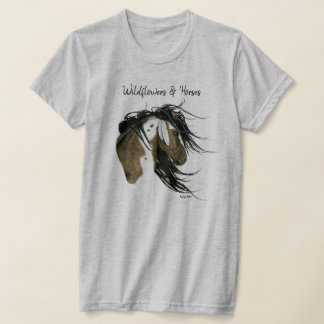 ビールによるWildflowers & Horses ドリームキャッチャーアート Tシャツ