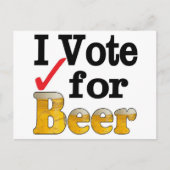 ビールに投票します ポストカード (正面)
