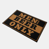 ビールのある男だけ - 本当の男 ドアマット (アングル)