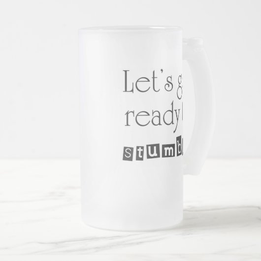 ビールのおもしろいことわざジョークはギフトを煮込む フロストグラスビールジョッキ (正面右)