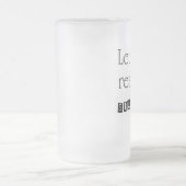 ビールのおもしろいことわざジョークはギフトを煮込む フロストグラスビールジョッキ (中央)