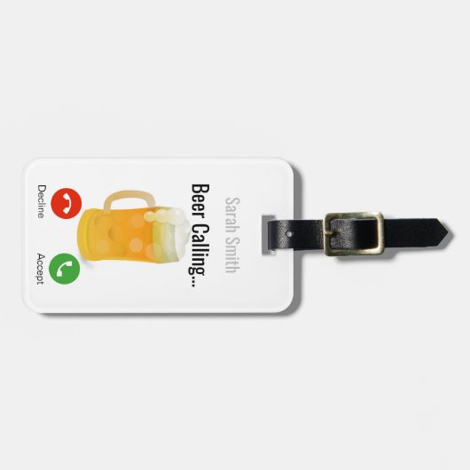 ビールのお召し上がり。. ラゲッジタグ (正面横)