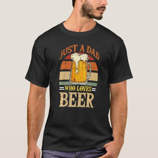 ビールのお父さんの日のビールパパが大好きなおパパ Tシャツ (正面)