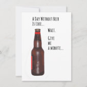 ビールのない1日 招待状 (正面)