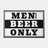 ビールのみの男性 – ビール愛好家のために ドアマット (正面)
