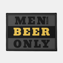 ビールのみの男性 – ビール愛好家の入口 ドアマット