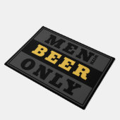 ビールのみの男性 – ビール愛好家の入口 ドアマット (アングル)
