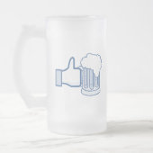 ビールのように フロストグラスビールジョッキ (左)