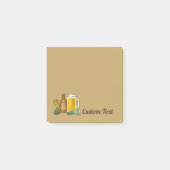 ビールのアイコンに関する注意 ポストイット (正面)