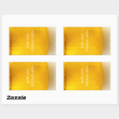 ビールのカスタムシール 長方形シール (シート)