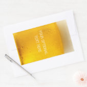 ビールのカスタムシール 長方形シール (封筒)