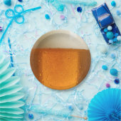 ビールのガラス ペーパープレート (パーティー)