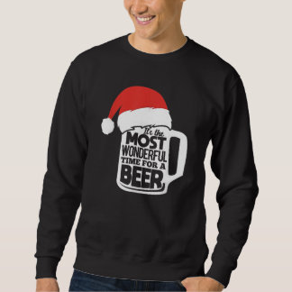 ビールのクリスマスに最も素晴らしい時間だ スウェットシャツ