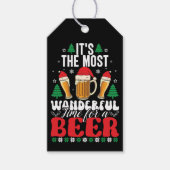 ビールのクリスマスは最高に素晴らしい時間だ ギフトタグ (正面)