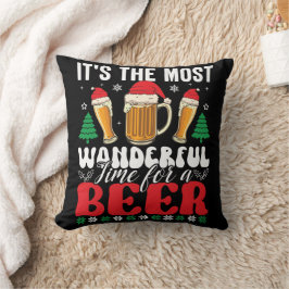 ビールのクリスマスは最高に素晴らしい時間だ クッション