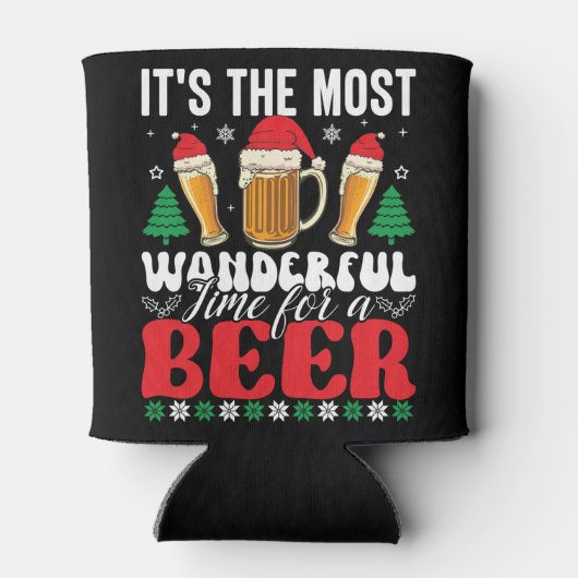 ビールのクリスマスは最高に素晴らしい時間だ 缶クーラー (裏面)