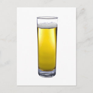 ビールのグラス ポストカード