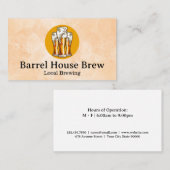 ビールのグラス | Brewery 名刺 (正面/裏面)