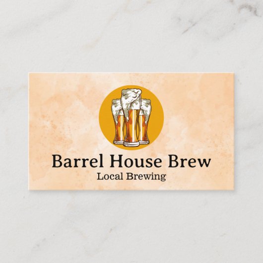 ビールのグラス | Brewery 名刺 (正面)