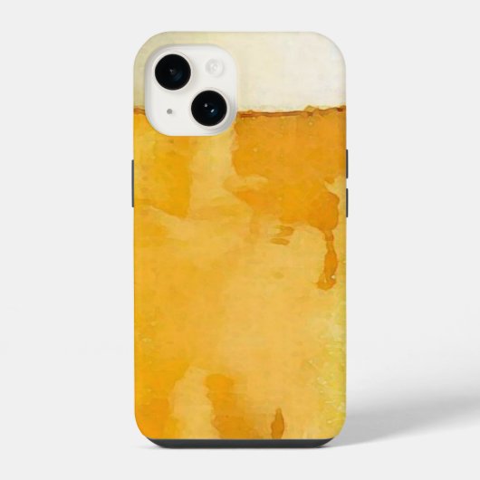 ビールのグラス iPhoneケース (裏面)
