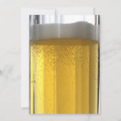 ビールのコップ 結婚前お別れパーティー招待状 招待状 (裏面)