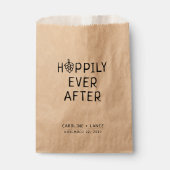 ビールのコーエドウェディングシャワー後のホッピリー フェイバーバッグ (正面)