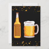 ビールのサプライズ誕生日パーティーの招待状 招待状 (裏面)