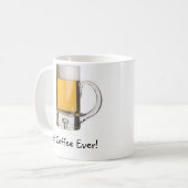 ビールのジョッキ、最も最高のなコーヒー! 、 コーヒーマグカップ (正面左)