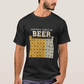 ビールのスケッチの周期表 Tシャツ