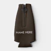 ビールのタイポグラフィが必要パーソナライズされた ボトルクーラー (裏面)