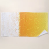 ビールのテクスチャ ビーチタオル (正面)