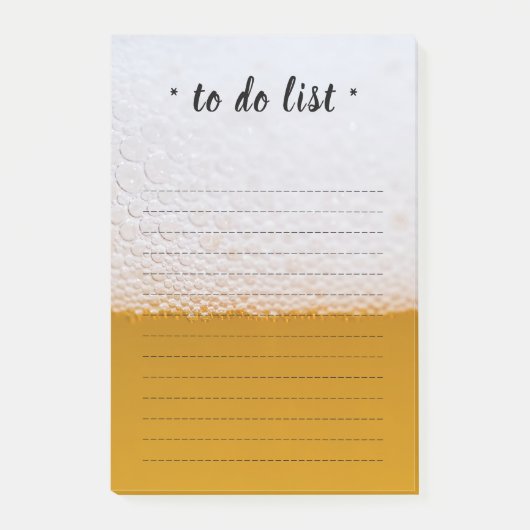 ビールのテクスチャPost-it®ノート ポストイット (正面)