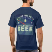 ビールのデザインTシャツを記入して下さい Tシャツ (裏面)