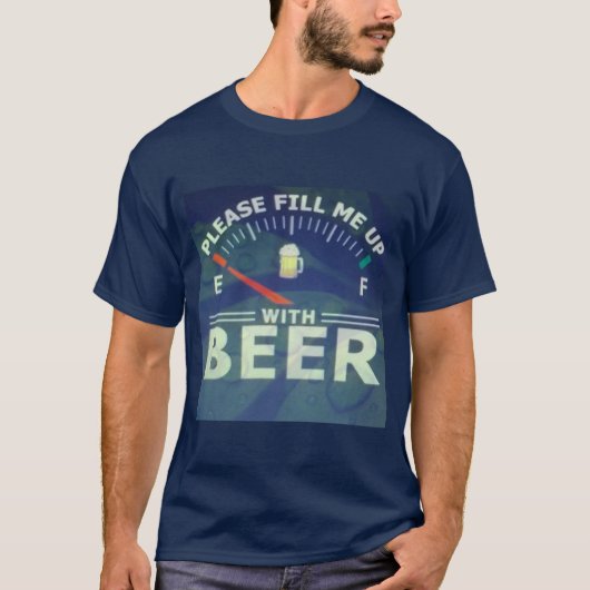 ビールのデザインTシャツを記入して下さい Tシャツ (正面)