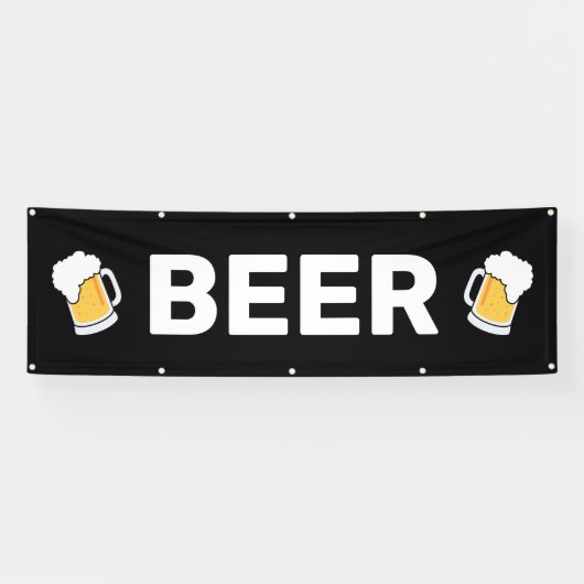 ビールのバナー 横断幕 (横)