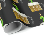 ビールのバースデーキャンドル ラッピングペーパー (ロールコーナー)