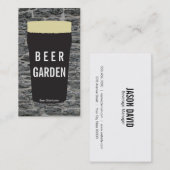 ビールのパイント3 |素朴 （バリエーション） 名刺 (正面/裏面)