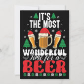 ビールのパーティーは最高に素晴らしい時間だ 招待状 (正面)