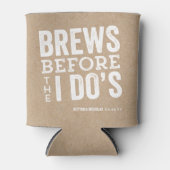 ビールのビールの前にビールを結婚作る 缶クーラー (正面)